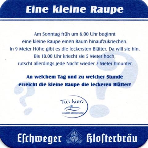 eschwege esw-he eschweger rtsel 4b (quad180-eine kleine raupe-blau) 